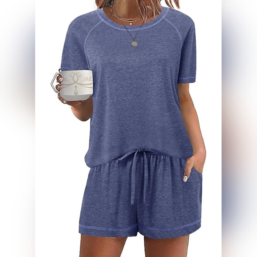 Women's Blue Lounge Sleepwear Set